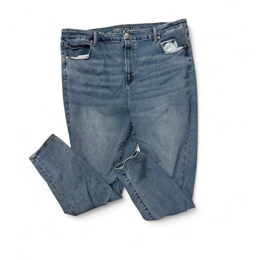 American Eagle Luxe Stretch Jegging Light‎ Wash Skinny Jeans Size xl long